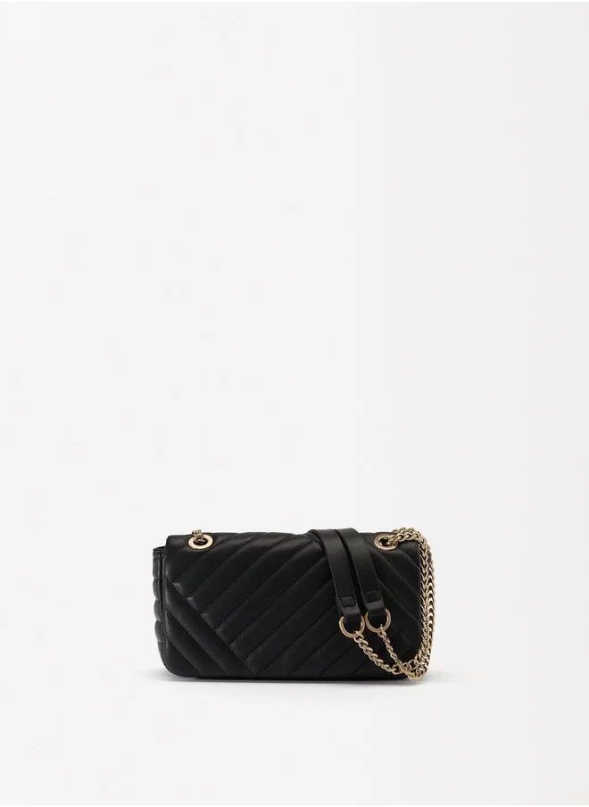 PARFOIS Quilted Crossbody Bag With Chain