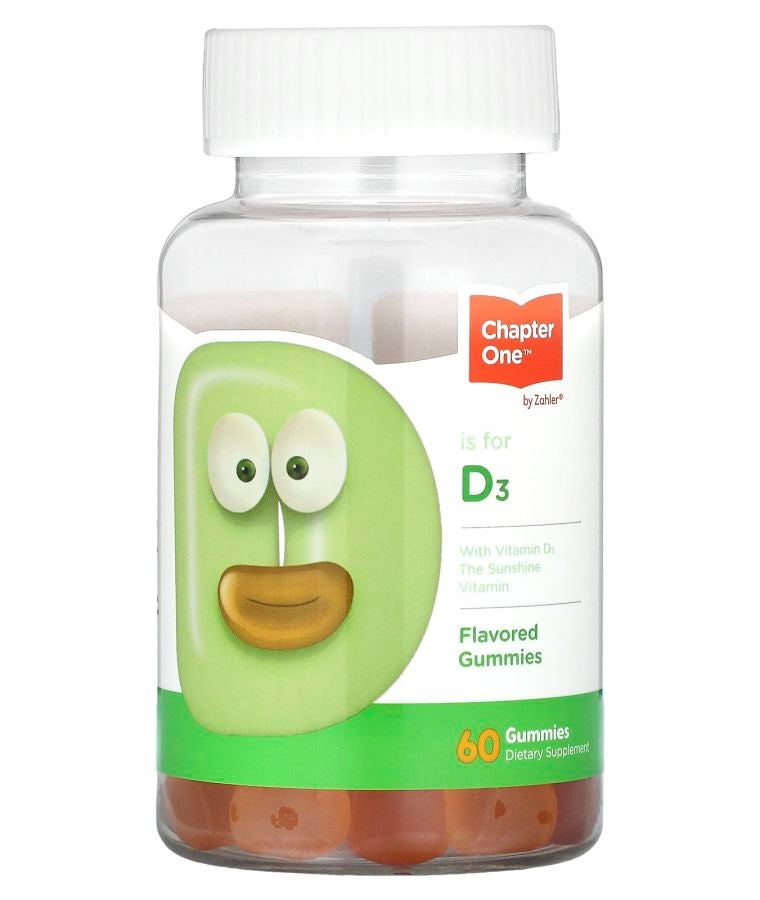 Chapter One Vitamin D3 60 Gummies (25 mcg (1000 IU) Per Gummy)