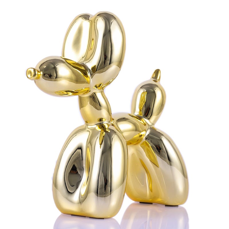 XIAOMAGG Balloon Dog Sculpture Modern Home Decor Collectible Figurines Funky Statues for Bedroom Trendy Animal Decor for Coffee Table Living Room Decor Art Resin Decor Office Standing Desk Decor - Image 1
