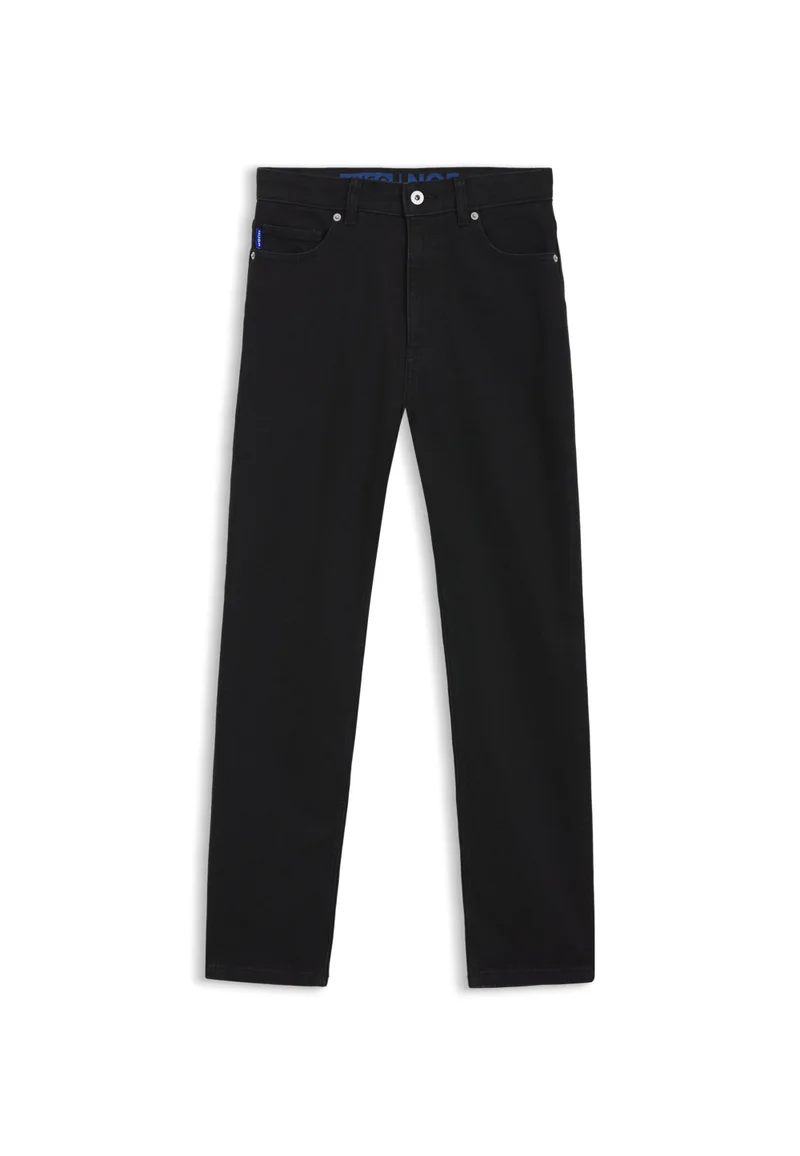 HUGO Black Mom jeans in black stretch denim for Women | Best Price UAE