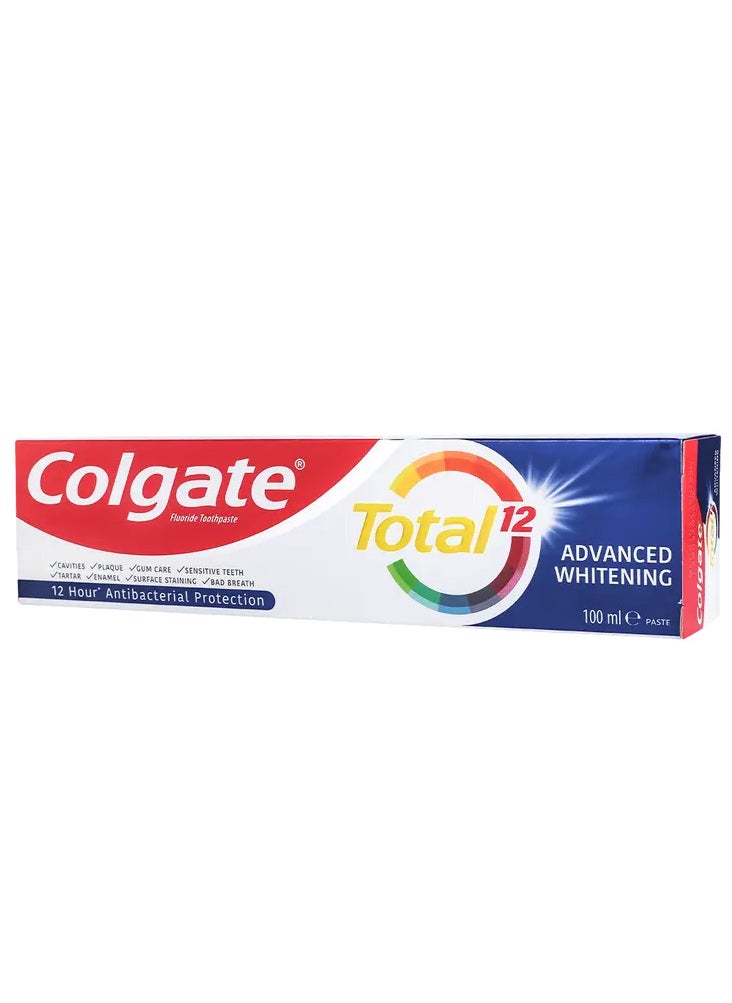 Colgate Pack Of 2 Colgate Toothpaste Total Advanced Whitening 100 ml  - Image 4