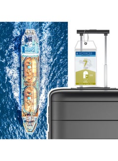 Oudain Carnival Cruise Essentials Cruise Accessories Must Haves Include 8 Waterproof Cruise Luggage Tags Holder 4 Cruise Lanyards For Ship Cards 4 Pack Towel Bands And Power Strip(Bright Sailing)  - Image 3