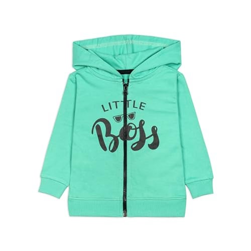ARIEL Kids Cotton Fleece Full Sleeve Zipper Hoodie Sweatshirt & Sweatpant Clothing Set for Boys and Girls (LITTLBOSS_2-3 years) - Image 5