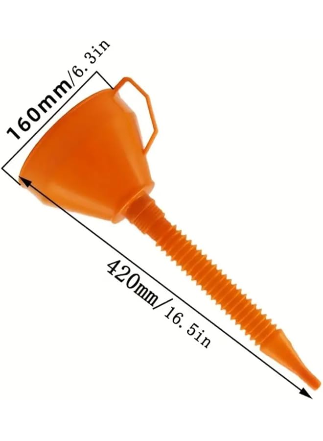 Plastic Gasoline Filling Funnel With Removable Hose Suitable For Automotive Oil, Petrol, Diesel And Household Use. - Image 5
