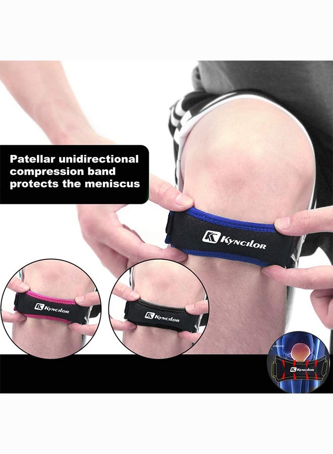 kyncilor 2pcs Knee Support Strap Set - Adjustable Compression Brace for Pain Relief, Running, Basketball, Hiking, Sports - Image 4