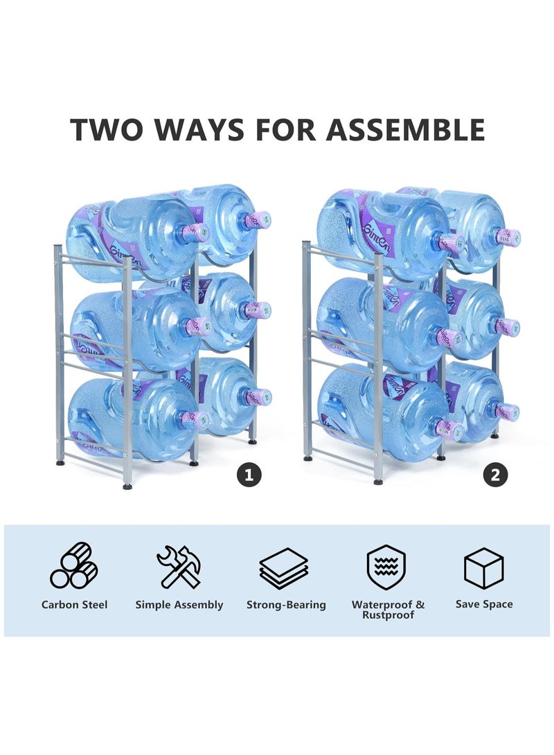 4-Tier Bucket Water Storage Rack 5 Gallon Water Bottle Holder Easy to Assemble for Home Kitchen Office  - Image 4
