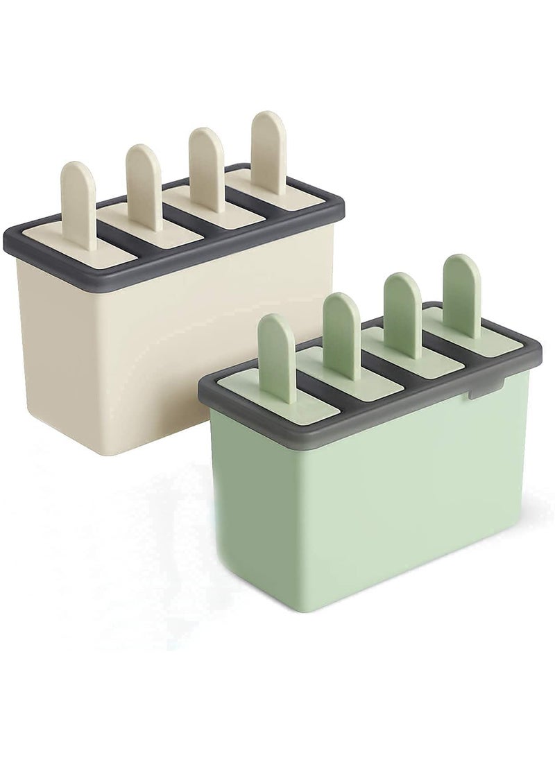 SNAPCOM - SNAPCOM New Ice Candy Maker Reusable Ice Cream Mold Popsicle Frozen Ice Cream Mould Kulfi Candy Ice Lolly Mould Ice Pop Makers Reusable Ice Cream Mold DIY Popsicle Tray Holder 1 Pack - Image 1