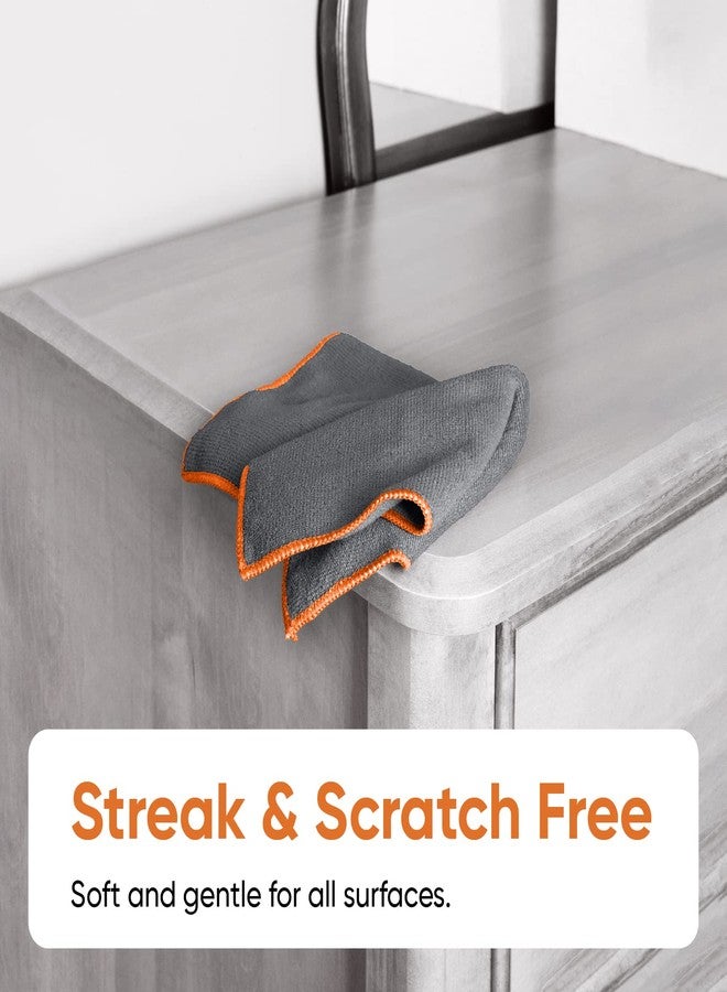 Superio Grey Microfiber Cleaning Cloth for Cars, Kitchen, Bathroom 16x16 Miracle Cloth, Lint Free Rags for Cleaning House, Washable Reusable, No Detergents Needed, Scratch & Streak Free, 12 Pack - Image 2