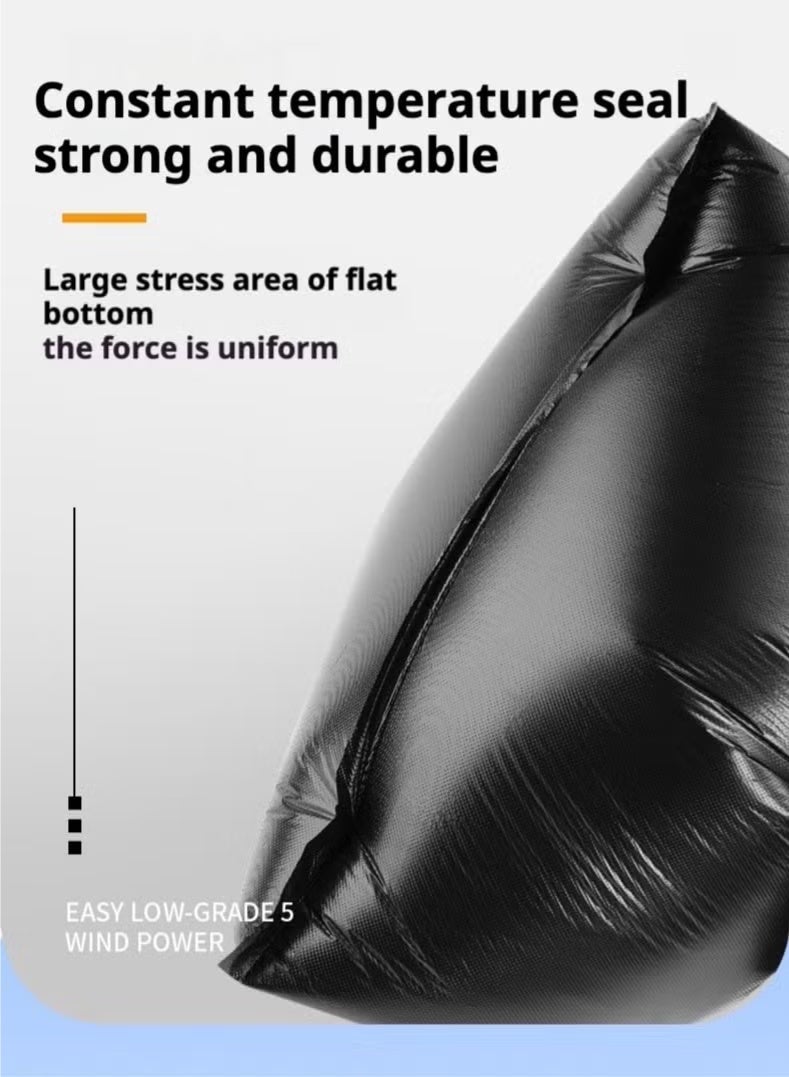 50 Heavy-Duty Black Trash Bags, 27.5“ x 35.4” (70 x 90 cm), Leak-Proof and Puncture-Resistant Thick Trash Bags, Trash Can Liners, Extra Heavy-Duty High-Strength Trash Bags, Leak-Proof and Durable Bags - Image 5