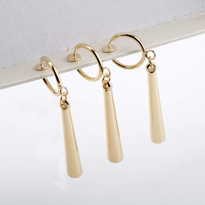 RAINDEWLL Zoro Earrings Roronoa Zoro Cosplay Earrings 3pcs Pin on Anime Earrings (gold-pin) - Image 3