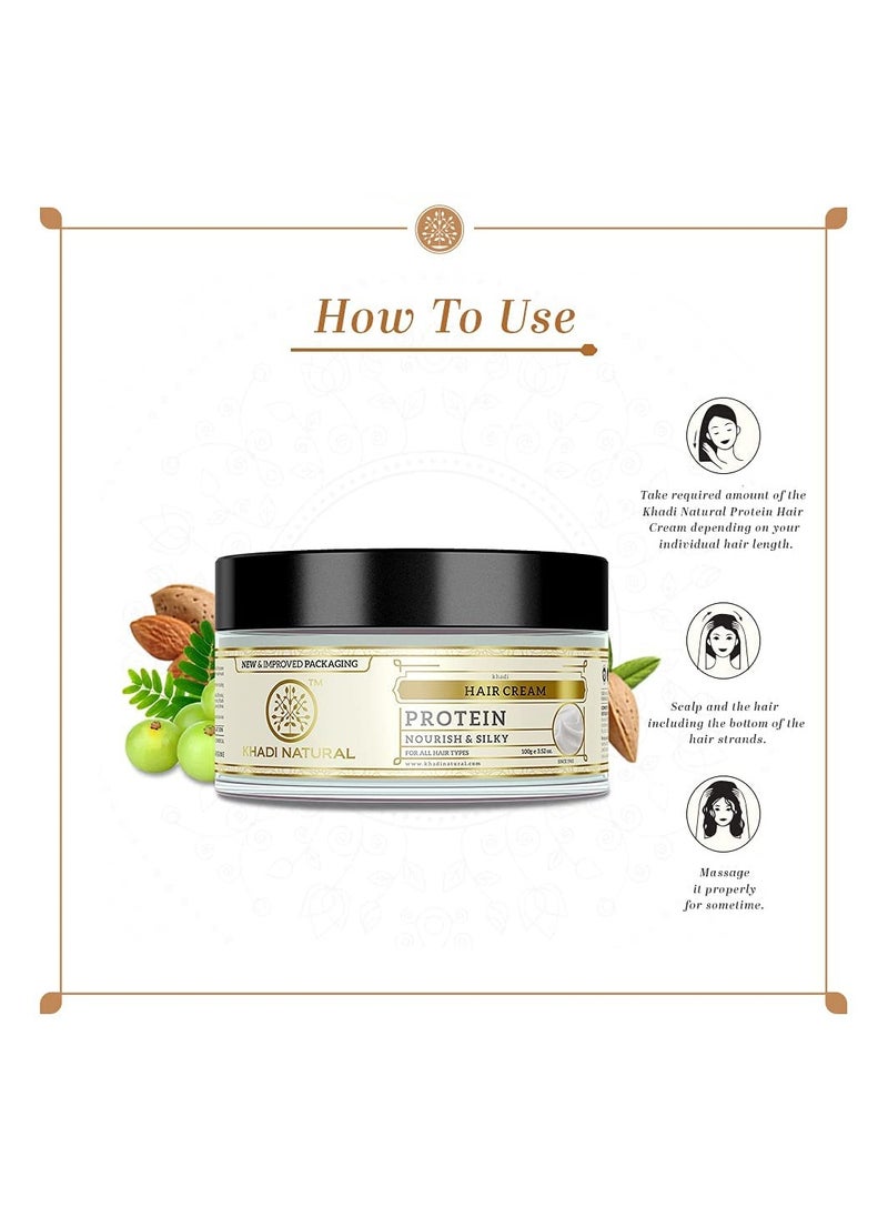 Khadi Natural Protein Hair Cream 100g  - Image 3