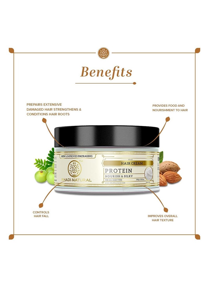Khadi Natural Protein Hair Cream 100g  - Image 2