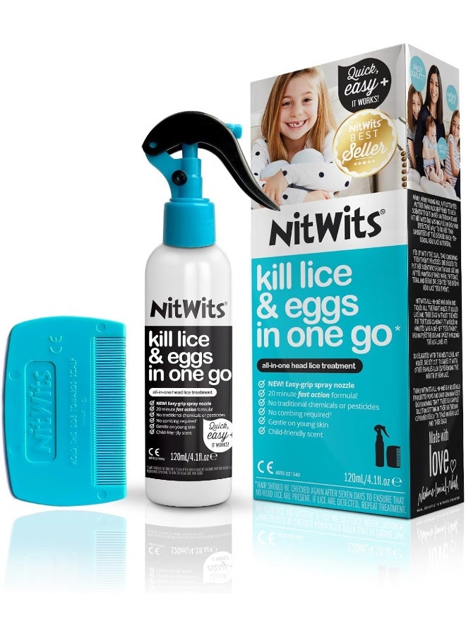 NitWits All-In-One Head Lice Treatment Spray - Image 1