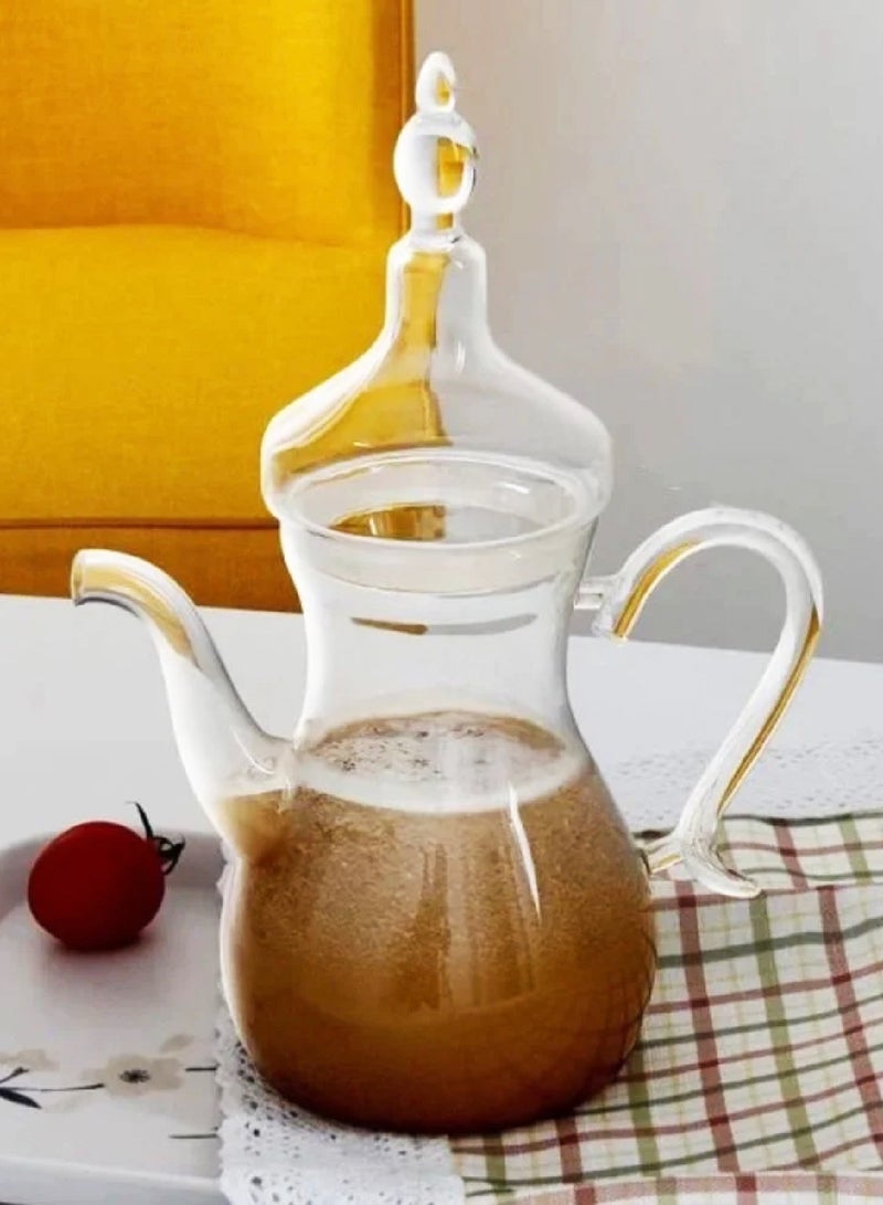 ريفان طقم دلة إبريق زجاجي 1لتر مع قاعدة تسخين - Image 2