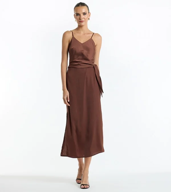 BCBG BCBG Satin Strappy Dress
