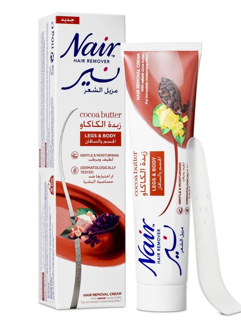 Nair Hair Removal Cream with Cocoa Butter Extract, 110g