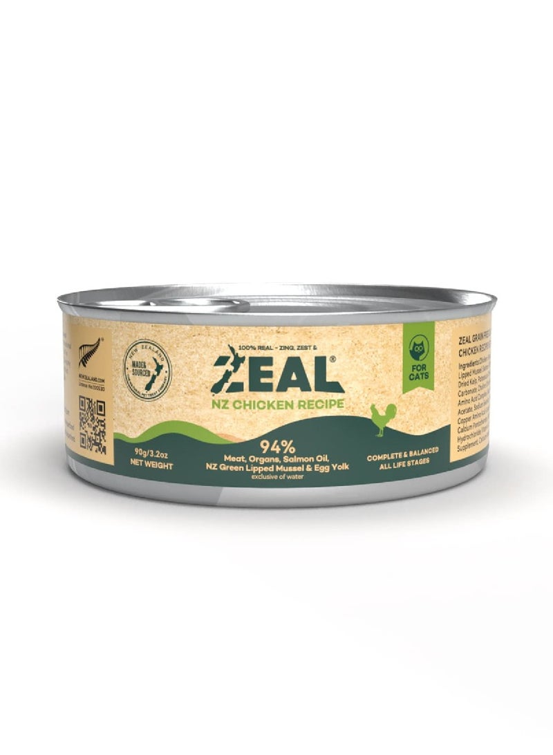 zeal Zeal - Grain Free Canned Cat Food 90g / Chicken - Image 1