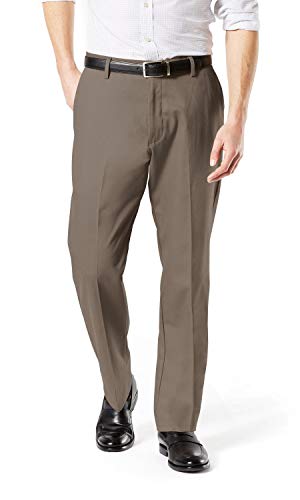 Dockers Men's Classic Fit Signature Khaki Lux Cotton Stretch Pants (Regular and Big & Tall), Dark Pebble, 36W x 30L - Image 5