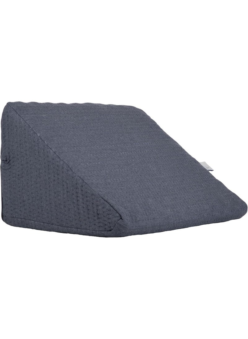 وسادة مسند ظهر على شكل إسفين من فوم ميموري – دعم مريح لمشاهدة التلفاز، القراءة، العمل أو تناول الطعام على السرير أو الأريكة – فوم عالي الكثافة - Image 1