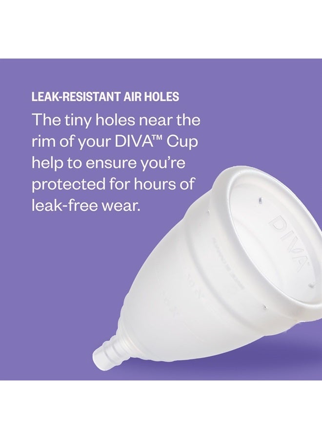 DivaCup BPA-Free Reusable Menstrual Cup - Leak-Free Feminine Hygiene - Tampon and Pad Alternative - Up To 12 Hours Of Protection - Model 2 - Image 5