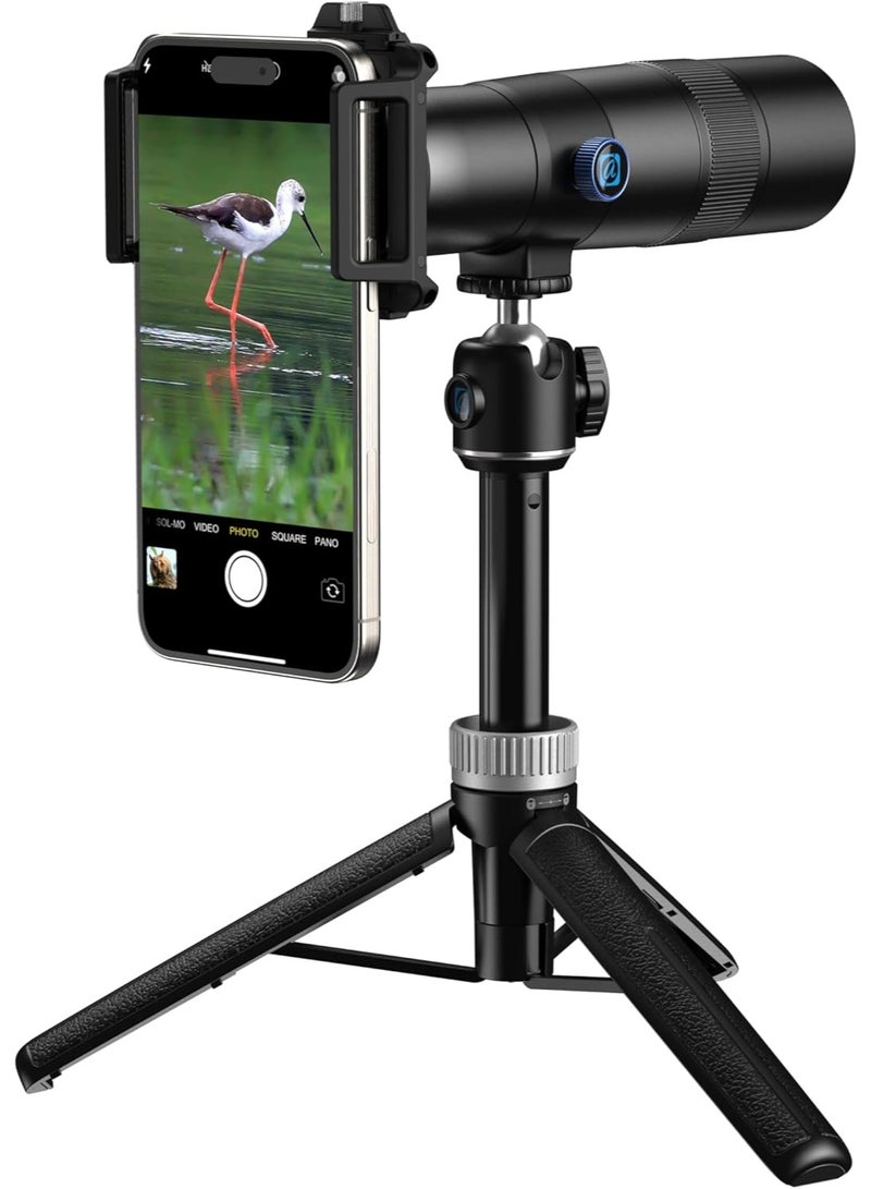 آبيكسل عدسة مقربة عالية الوضوح ٣٠x لأجهزة iPhone/Samsung/Android | عدسة كاميرا زووم للتصوير الخارجي مع مشبك عالمي للهواتف الذكية وحامل ثلاثي القوائم - Image 1