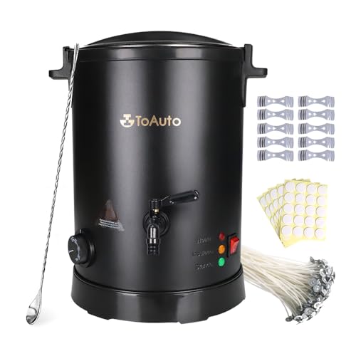 TOAUTO WMF-8L Large Wax Melter for Candle Making, Electric Wax Melting Container Holds 8L Melted Wax with Patented Heating Core Spout & Bottom Design for Commercial Candle Maker Use - Image 1