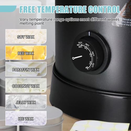 TOAUTO WMF-8L Large Wax Melter for Candle Making, Electric Wax Melting Container Holds 8L Melted Wax with Patented Heating Core Spout & Bottom Design for Commercial Candle Maker Use - Image 5