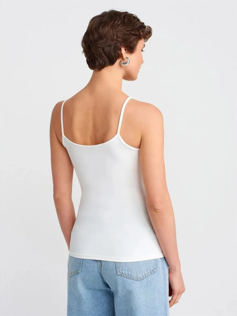 ديلفين Dilvin Slim Fit Sleeveless Cami Blouse