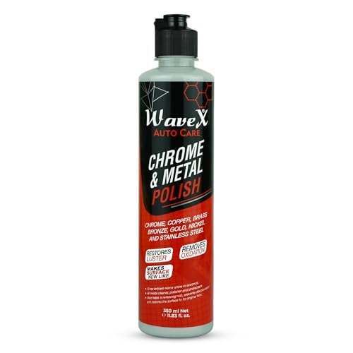 Wavex Metal Polish 350g For Chrome, Copper, Brass, Bronze, Gold, Nickel and Stainless Steel. All Metal Cleaner, Rust Remover. Polisher and Protectant. Removes oxidation and discoloration. - Image 1