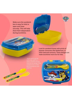 nickelodeon Stor Funny Sandwich Box With
Cutlery Paw Patrol Pup Power  - Image 4