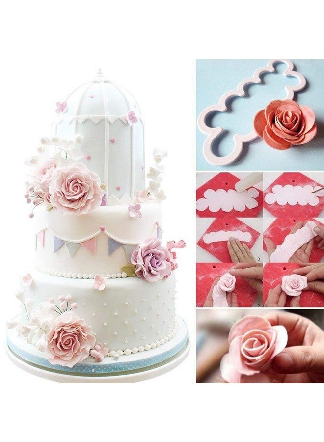 Soleebee 114 Pcs Cake Decorating Tools Fondant Cake Baking Decorating Sugar Craft Icing Tools Plunger Cutters Snowflake Rose Flower Moulds Set Letter Cookie Cutters Rolling Pin Equipment Accessories - Image 3