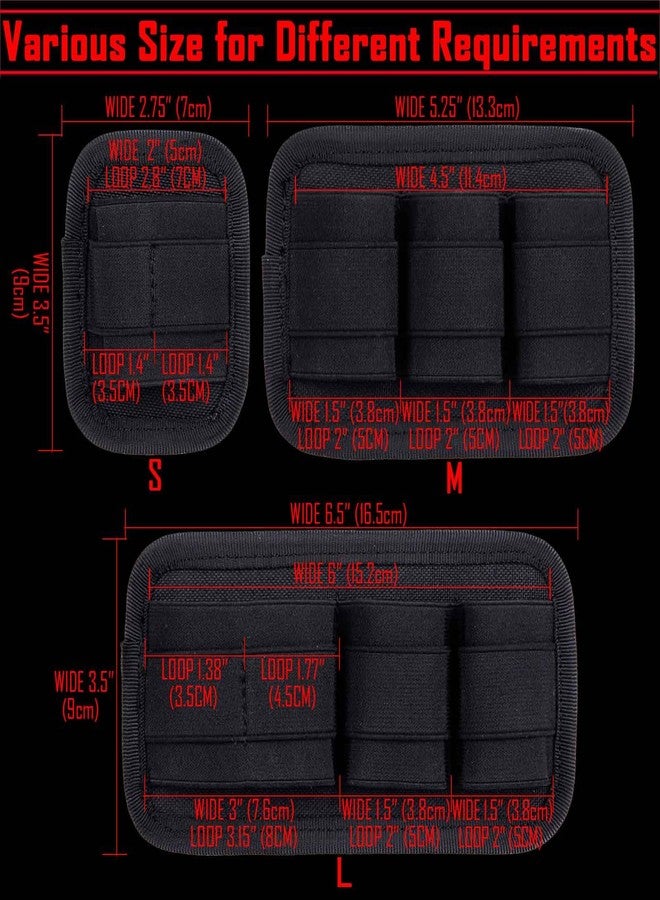 BOSITIVE Tactical Backpack Insert Modular Organizers and Storage Pouch, 3 Piece EDC Elastic Bag Insert Pouch Panel Hook Backed Accessories Holder - Image 2