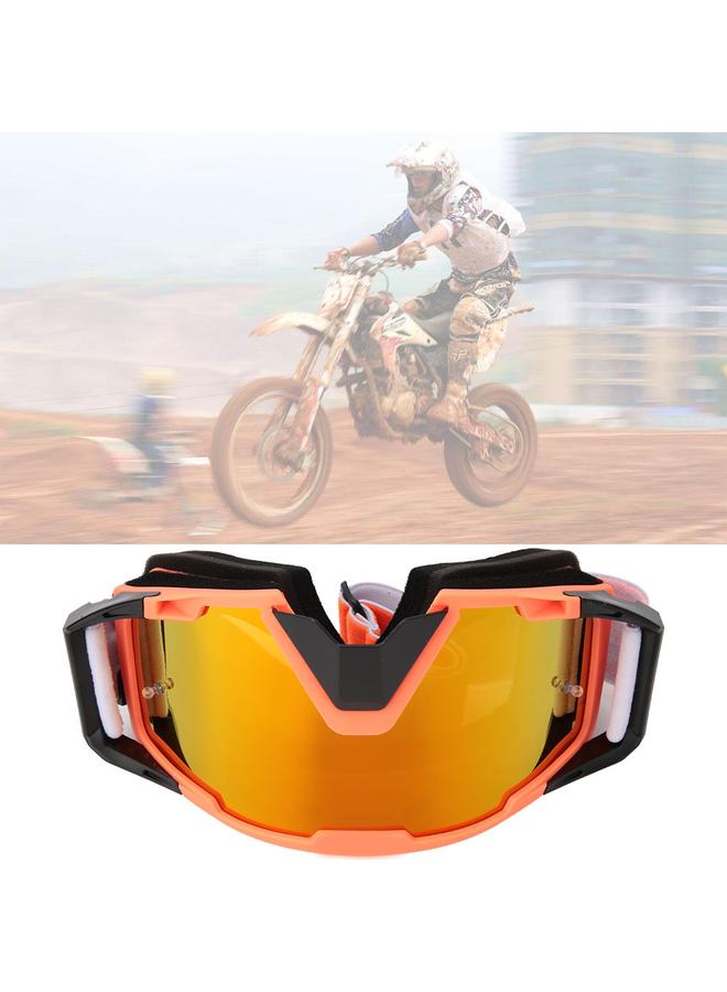 SKMEI Adjustable Replaceable Eyeglass Goggles Protective Glasses Outdoor Sports Tool(Orange Black)  - Image 4