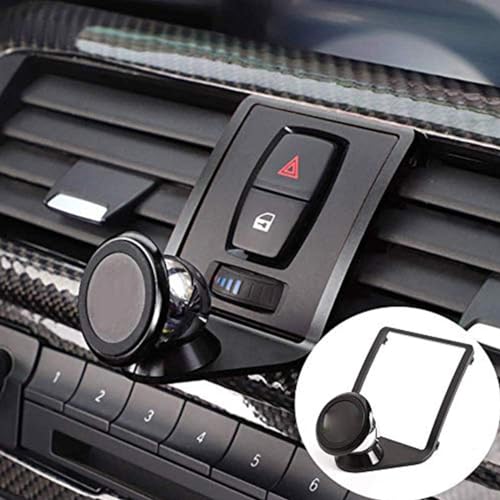 HAPPYHORSE for BMW 4 Series 3 Series M4 F36 F35 F34 F33 F32 F31 F30 F23 F22 F82 F80 2013-2019 Car Accessories Alumium Alloy Mobile Phone Holder Trim (Black) - Image 1
