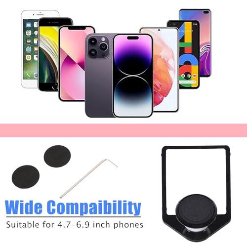 HAPPYHORSE for BMW 4 Series 3 Series M4 F36 F35 F34 F33 F32 F31 F30 F23 F22 F82 F80 2013-2019 Car Accessories Alumium Alloy Mobile Phone Holder Trim (Black) - Image 3