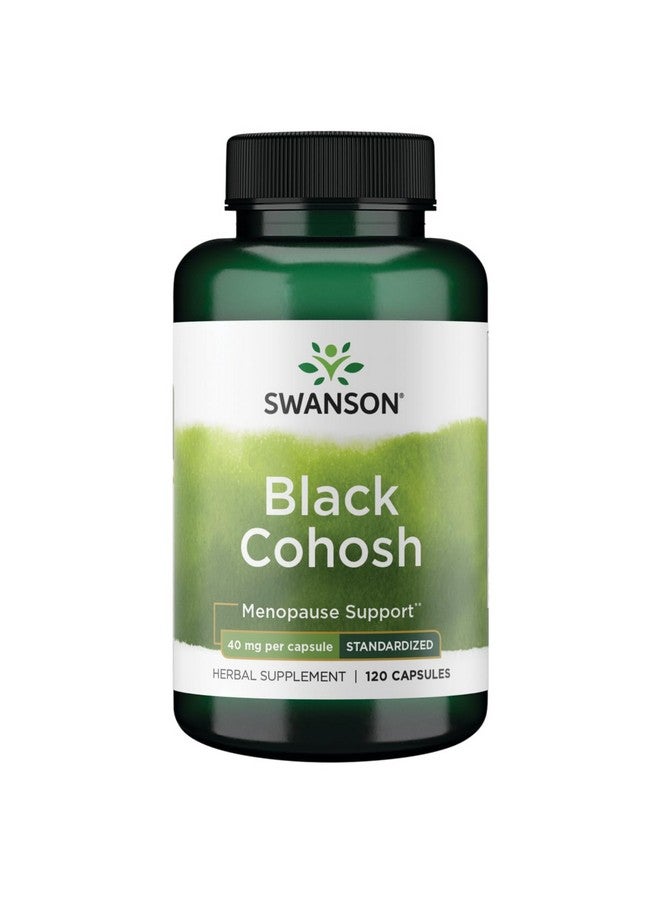 Swanson Black Cohosh (Standardized) 20 Milligrams 120 Capsules - Image 1