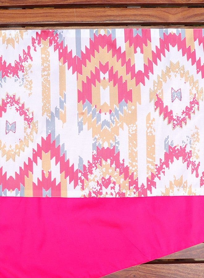 Zeba World 4 Seater / 6 Seater Table Runner Cloth, Table Runner for Living Room, Dining Table Runner | Polycanvas Ikat Printed - Multicolour | 30 cms x 210 cms; 12 inches x 84 inches - Image 4