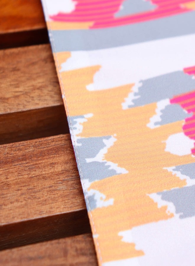 Zeba World 4 Seater / 6 Seater Table Runner Cloth, Table Runner for Living Room, Dining Table Runner | Polycanvas Ikat Printed - Multicolour | 30 cms x 210 cms; 12 inches x 84 inches - Image 5