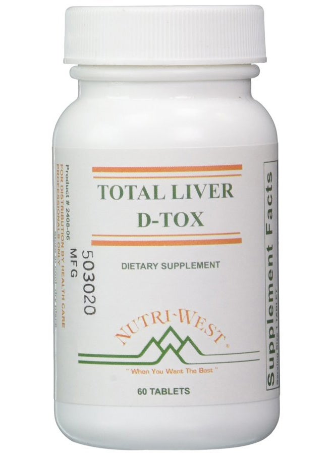 Nutri West Total Liver D-Tox - 60 Tablets