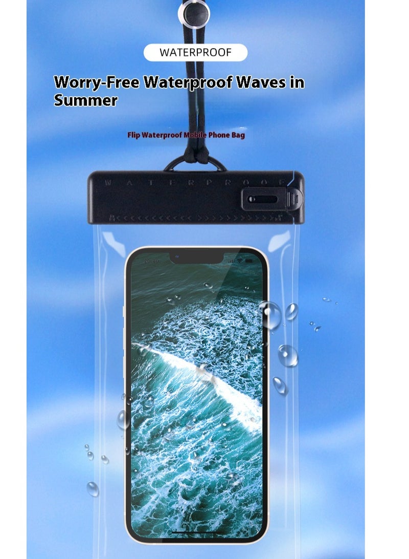 Touch screen pull mobile phone waterproof bag - Image 1