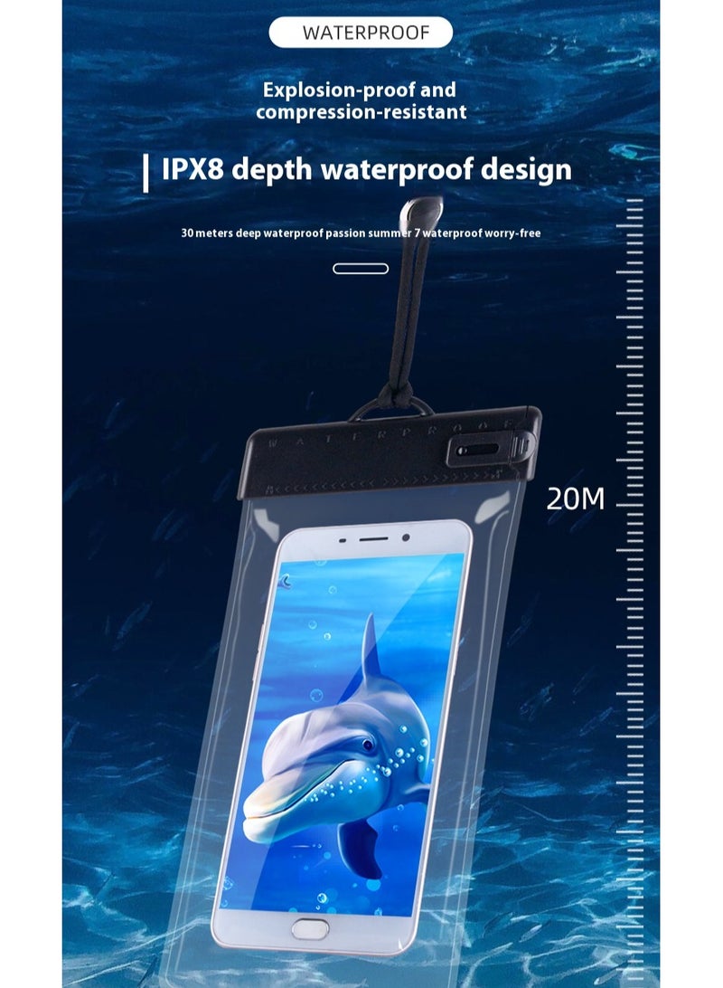 Touch screen pull mobile phone waterproof bag - Image 2