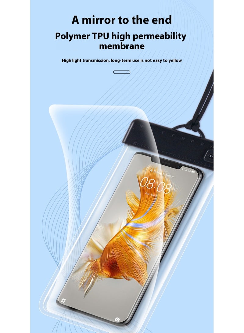 Touch screen pull mobile phone waterproof bag - Image 4