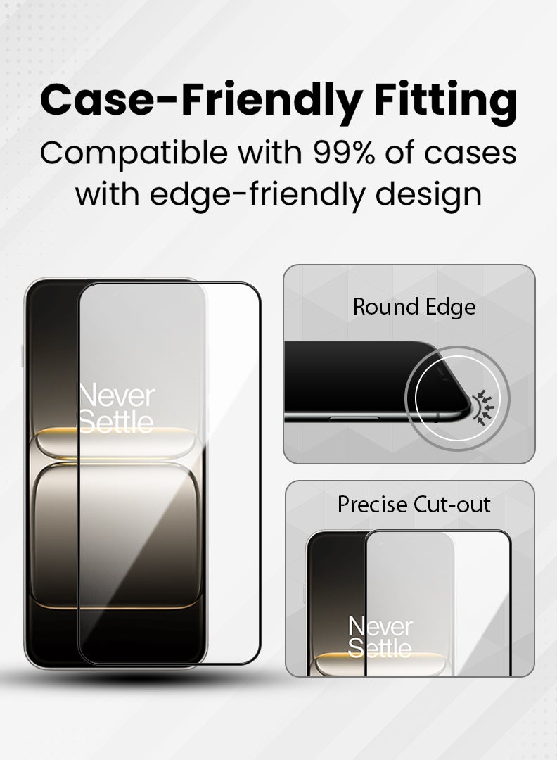 YJS Screen Protector For OnePlus Nord 5 6.83 Inch 9H Hardness Tempered Glass Film, Bubble Free Easy Installation, Full Coverage, Anti Scratch And Touch Sensitive - Image 5