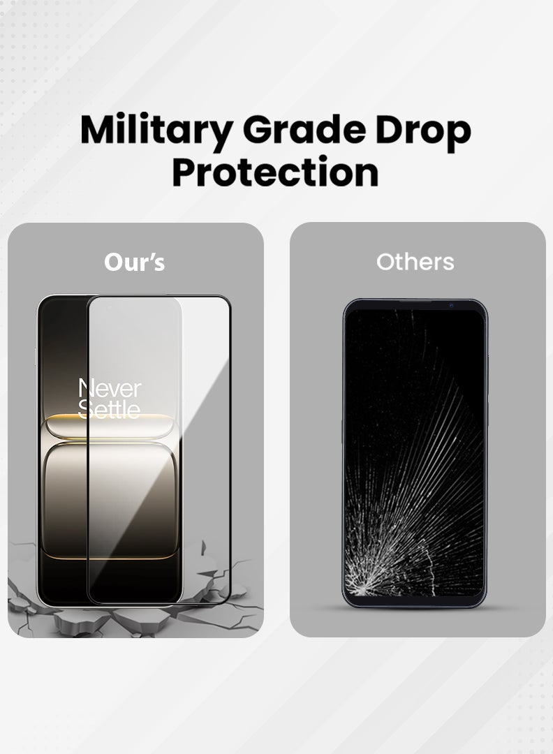 YJS Screen Protector For OnePlus Nord 5 6.83 Inch 9H Hardness Tempered Glass Film, Bubble Free Easy Installation, Full Coverage, Anti Scratch And Touch Sensitive - Image 4