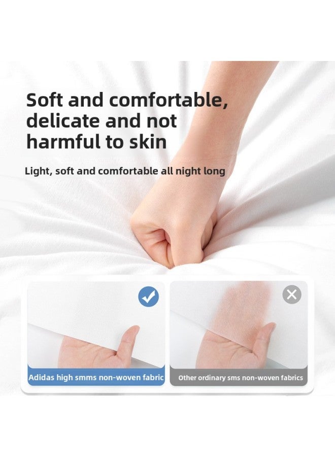 Train Sleeper Disposable Bed Sheet Travel Sleeping Bag Hotel Soft And Hard Sleeper Dirty Three-Four-Piece Set Travel Thickened Portable-Color:Disposable Sheets - Image 3