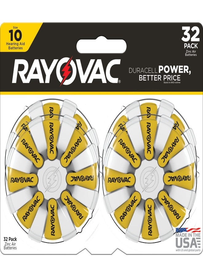 Rayovac Size 10 Hearing Aid Batteries, Hearing Aid Batteries Size 10, 32 Count - Image 1