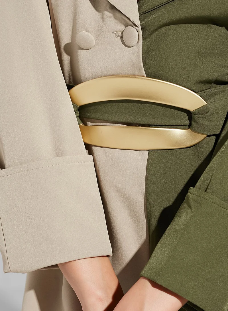 Namshi x Renee 11:11 Two-Tone Structured Jumpsuit