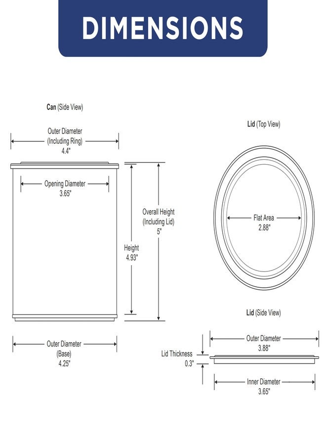 Master Airbrush Master Elite 1 Quart Empty Plastic Paint Can Bucket, Pack of 4 - Triple Lock Airtight Lid Seal, 32 fl. oz. All-Plastic Coating Storage Container Can - Pail Handle, Dent & Rust Proof, Odor Resistant - Image 3