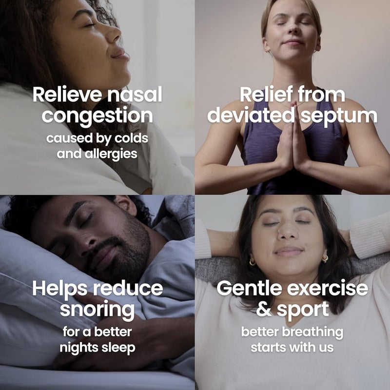 Breathe Right Clear SmallMedium 10 Pieces Nasal Strips for Snoring Nose Strips for Breathing Blocked Nose Relief Drugfree Snoring Aid for Men and Women Packaging may vary - Image 3