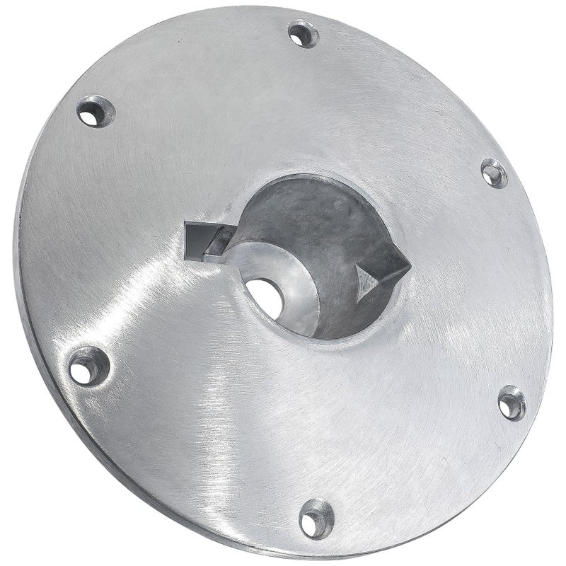 MTZUL 9" x 9" Boat Seat Base Aluminum Alloy Material Fits 2" or 2 3/8" Pin Post Sockets SP-68914 Heavy Duty Boat Seat Pedestals Compatible with Attwood Swivl-Eze Boat Seat Mounts Fits Most Boats - Image 1